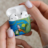 Personalised Palau Biib Bird AirPods Case Rur Flower And Rock Islands Patterns DT05 - Polynesian Pride