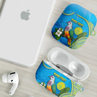 Personalised Palau Biib Bird AirPods Case Rur Flower And Rock Islands Patterns DT05 - Polynesian Pride