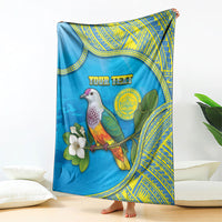 Personalised Palau Biib Bird Blanket Rur Flower And Rock Islands Patterns DT05 - Polynesian Pride