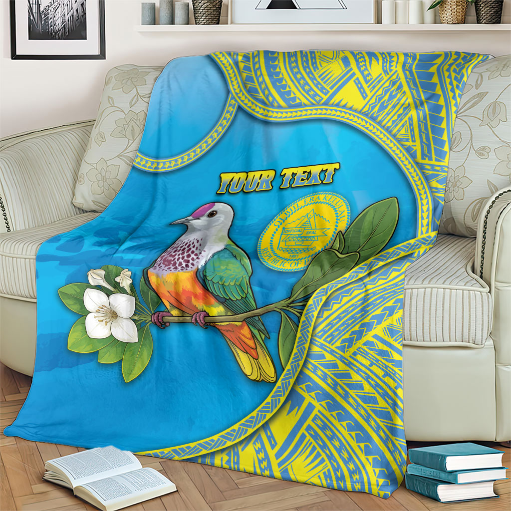 Personalised Palau Biib Bird Blanket Rur Flower And Rock Islands Patterns DT05 - Polynesian Pride