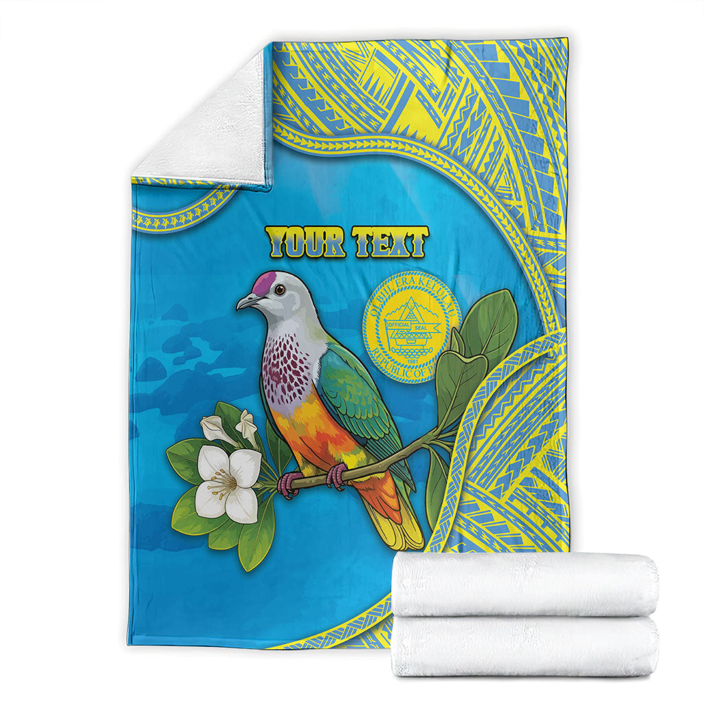 Personalised Palau Biib Bird Blanket Rur Flower And Rock Islands Patterns DT05 - Polynesian Pride