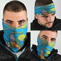 Personalised Palau Biib Bird Neck Gaiter Rur Flower And Rock Islands Patterns DT05 - Polynesian Pride