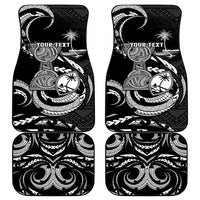 Personalised Guam Liberation Day Car Mats Black White Latte Stone Tribal Patterns DT05 - Polynesian Pride