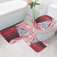American Samoa Christmas Bathroom Set Seashell Xmas Tree Tribal Waves DT05 - Polynesian Pride