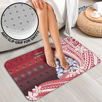 American Samoa Christmas Bathroom Set Seashell Xmas Tree Tribal Waves DT05 - Polynesian Pride