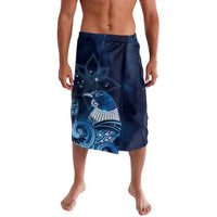 New Zealand Matariki Lavalava Maori Tui Bird Blue Galaxy DT05 Blue - Polynesian Pride