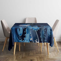 New Zealand Matariki Tablecloth Maori Tui Bird Blue Galaxy DT05 - Polynesian Pride