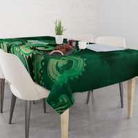 New Zealand Matariki Tablecloth Maori Tui Bird Green Galaxy DT05 - Polynesian Pride