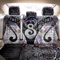 New Zealand Aotearoa Back Car Seat Cover Pikorua Single Twist Pink Paua Shell DT05 - Polynesian Pride