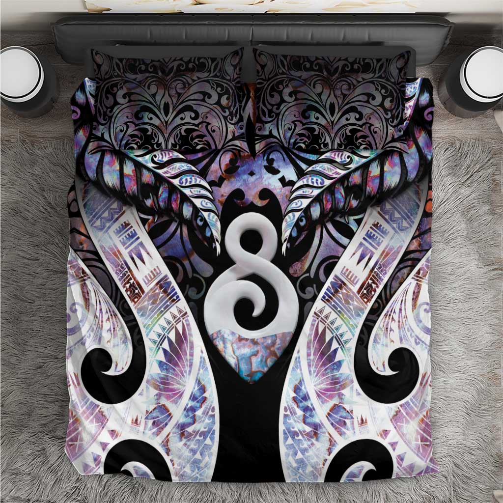 New Zealand Aotearoa Bedding Set Pikorua Single Twist Pink Paua Shell DT05 Pink - Polynesian Pride