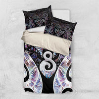 New Zealand Aotearoa Bedding Set Pikorua Single Twist Pink Paua Shell DT05 US Twin 172cm x 218cm Pink - Polynesian Pride