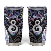 New Zealand Aotearoa Tumbler Cup Pikorua Single Twist Pink Paua Shell DT05 Pink - Polynesian Pride