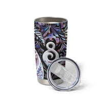 New Zealand Aotearoa Tumbler Cup Pikorua Single Twist Pink Paua Shell DT05 - Polynesian Pride