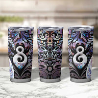 New Zealand Aotearoa Tumbler Cup Pikorua Single Twist Pink Paua Shell DT05 - Polynesian Pride