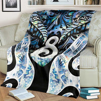New Zealand Aotearoa Blanket Pikorua Single Twist Green Paua Shell DT05 - Polynesian Pride