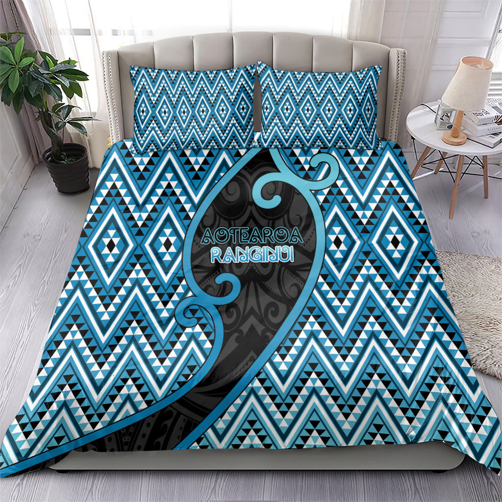 Aotearoa Atua Ranginui Bedding Set Maori Sky Father Koru Patterns DT05 - Polynesian Pride