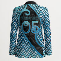Custom Aotearoa Atua Ranginui Blazer Maori Sky Father Koru Patterns DT05 - Polynesian Pride