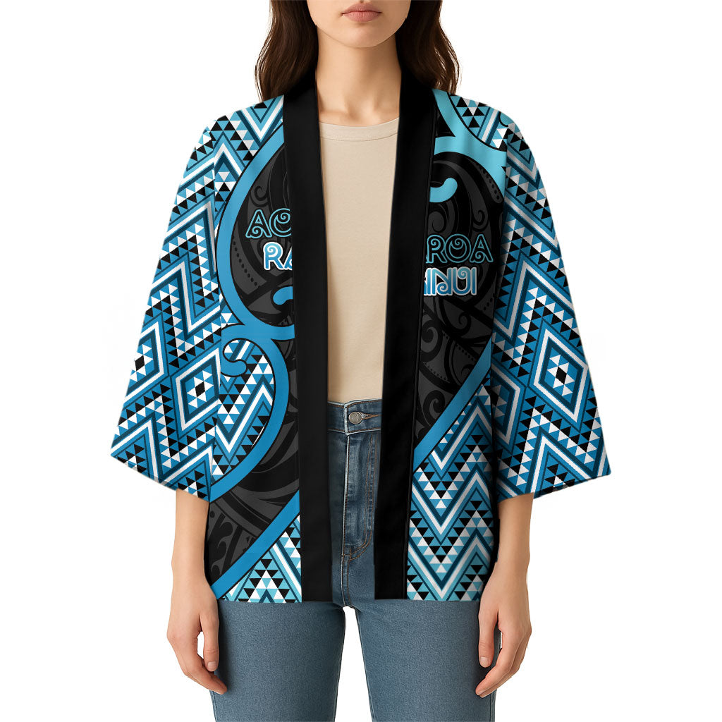 Custom Aotearoa Atua Ranginui Kimono Maori Sky Father Koru Patterns DT05 - Polynesian Pride