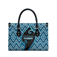 Aotearoa Atua Ranginui Leather Bag Maori Sky Father Koru Patterns DT05 - Polynesian Pride