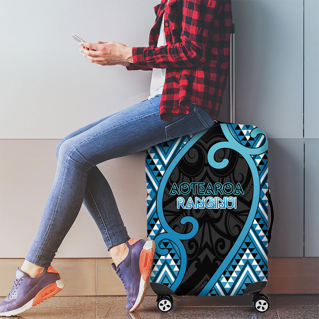 Aotearoa Atua Ranginui Luggage Cover Maori Sky Father Koru Patterns DT05 - Polynesian Pride
