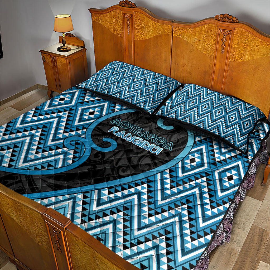 Aotearoa Atua Ranginui Quilt Bed Set Maori Sky Father Koru Patterns DT05 - Polynesian Pride