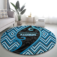 Aotearoa Atua Ranginui Round Carpet Maori Sky Father Koru Patterns DT05 - Polynesian Pride