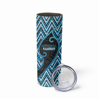 Custom Aotearoa Atua Ranginui Skinny Tumbler Maori Sky Father Koru Patterns DT05 - Polynesian Pride