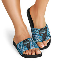 Aotearoa Atua Ranginui Slide Sandals Maori Sky Father Koru Patterns DT05 - Polynesian Pride