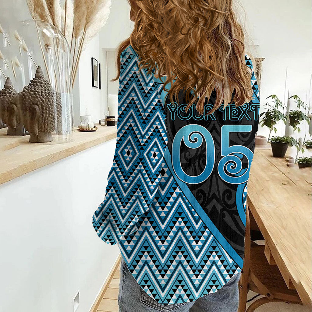 Custom Aotearoa Atua Ranginui Women Casual Shirt Maori Sky Father Koru Patterns DT05 - Polynesian Pride