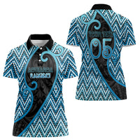 Custom Aotearoa Atua Ranginui Women Polo Shirt Maori Sky Father Koru Patterns DT05 - Polynesian Pride