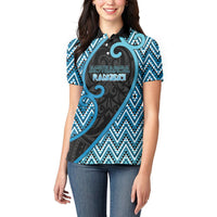 Custom Aotearoa Atua Ranginui Women Polo Shirt Maori Sky Father Koru Patterns DT05 - Polynesian Pride