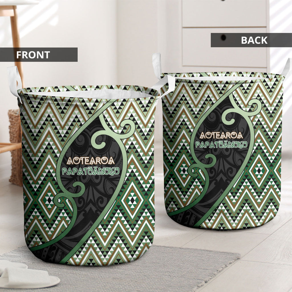 Aotearoa Atua Papatuanuku Laundry Basket Earth Mother Father Koru Patterns DT05 - Polynesian Pride