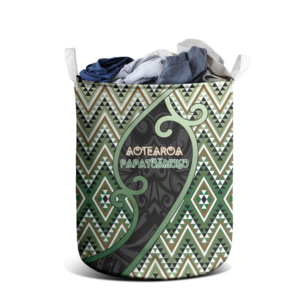 Aotearoa Atua Papatuanuku Laundry Basket Earth Mother Father Koru Patterns DT05 - Polynesian Pride