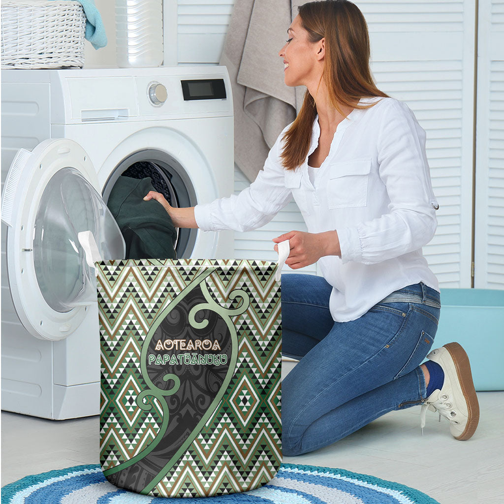 Aotearoa Atua Papatuanuku Laundry Basket Earth Mother Father Koru Patterns DT05 - Polynesian Pride