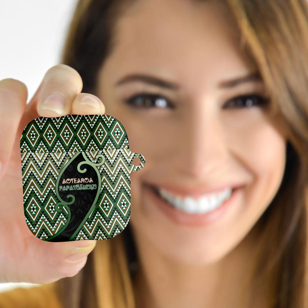 Aotearoa Atua Papatuanuku AirPods Case Earth Mother Father Koru Patterns DT05 - Polynesian Pride