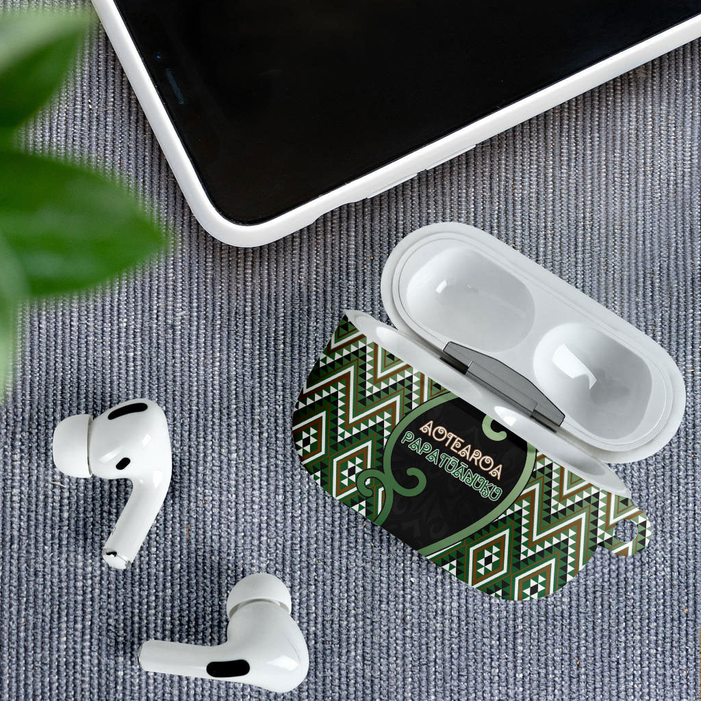Aotearoa Atua Papatuanuku AirPods Case Earth Mother Father Koru Patterns DT05 - Polynesian Pride