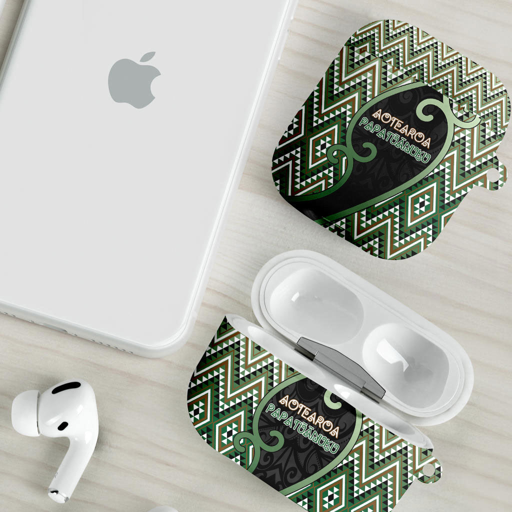 Aotearoa Atua Papatuanuku AirPods Case Earth Mother Father Koru Patterns DT05 - Polynesian Pride