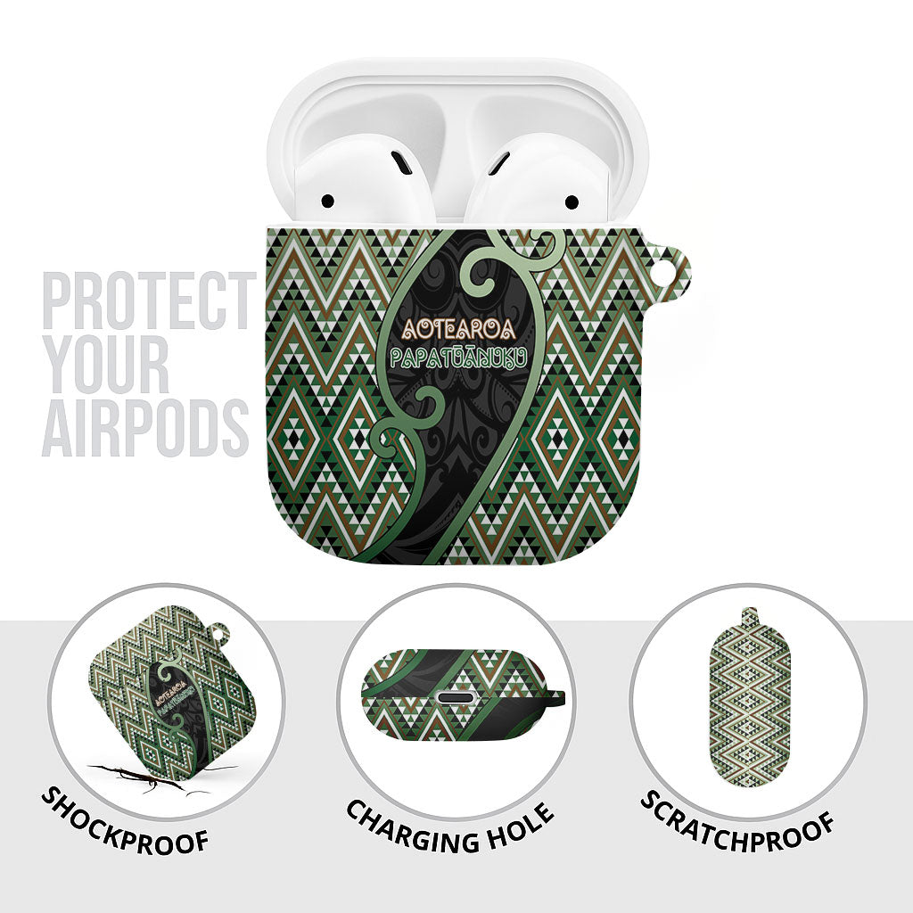 Aotearoa Atua Papatuanuku AirPods Case Earth Mother Father Koru Patterns DT05 - Polynesian Pride