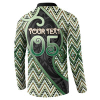 Custom Aotearoa Atua Papatuanuku Button Sweatshirt Earth Mother Father Koru Patterns DT05 - Polynesian Pride