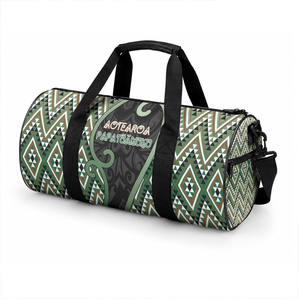 Aotearoa Atua Papatuanuku Duffle Bag Earth Mother Father Koru Patterns DT05 - Polynesian Pride