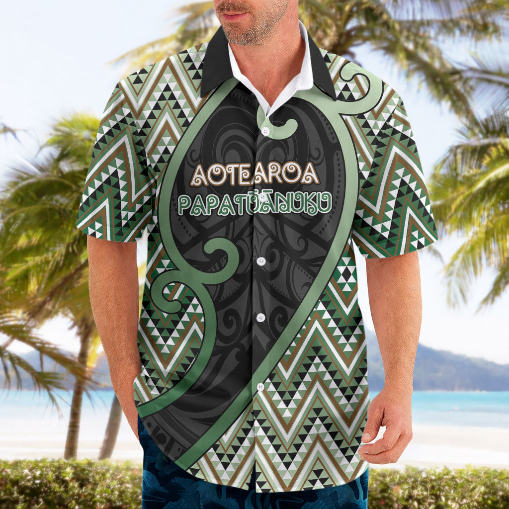 Custom Aotearoa Atua Papatuanuku Hawaiian Shirt Earth Mother Father Koru Patterns DT05 - Polynesian Pride