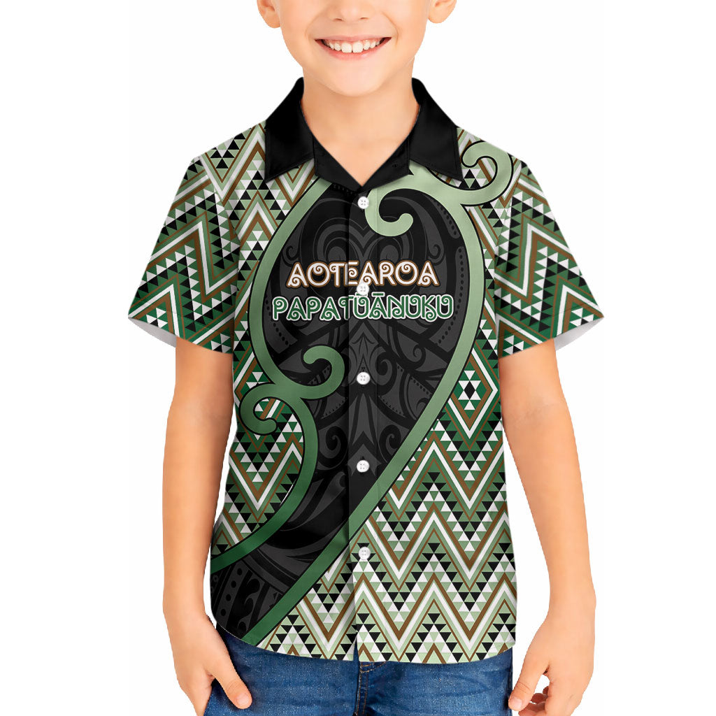 Custom Aotearoa Atua Papatuanuku Hawaiian Shirt Earth Mother Father Koru Patterns DT05 - Polynesian Pride