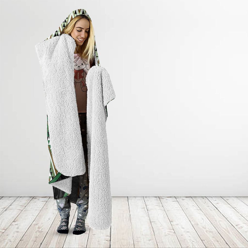 Aotearoa Atua Papatuanuku Hooded Blanket Earth Mother Father Koru Patterns DT05 - Polynesian Pride