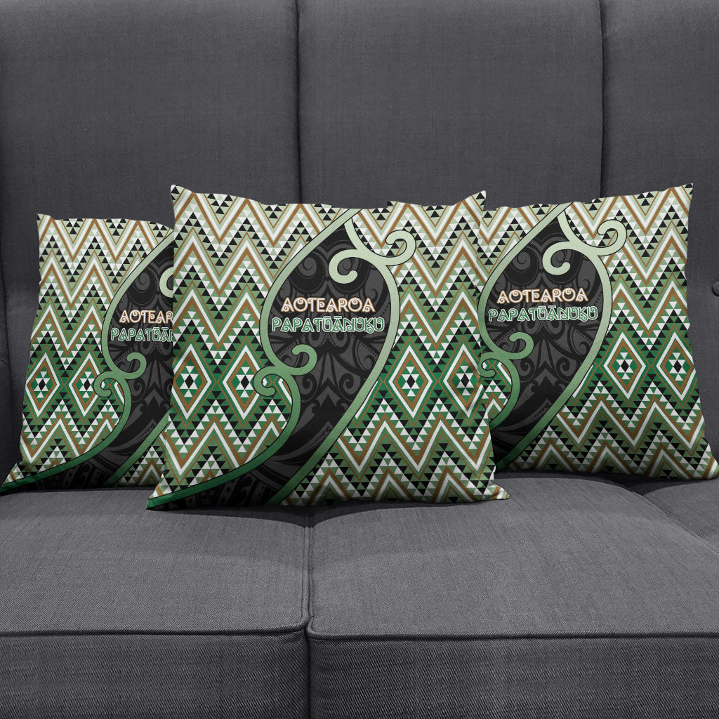 Aotearoa Atua Papatuanuku Pillow Cover Earth Mother Father Koru Patterns DT05 - Polynesian Pride