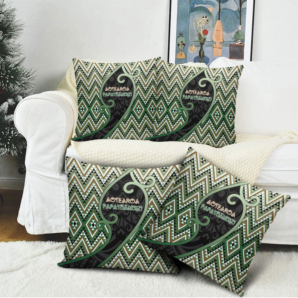 Aotearoa Atua Papatuanuku Pillow Cover Earth Mother Father Koru Patterns DT05 - Polynesian Pride