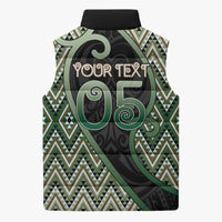 Custom Aotearoa Atua Papatuanuku Sleeveless Puffer Jacket Earth Mother Father Koru Patterns DT05 - Polynesian Pride