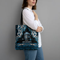 Ngati Kahungunu Aotearoa Meri Kirihimete Tote Bag Maori Kiwi Bird Silver Fern Koru Pattern DT05 - Polynesian Pride