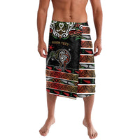 Personalised Ngai Tuhoe Aotearoa Meri Kirihimete Lavalava Maori Kiwi Bird Silver Fern Koru Pattern DT05 Multicolor - Polynesian Pride