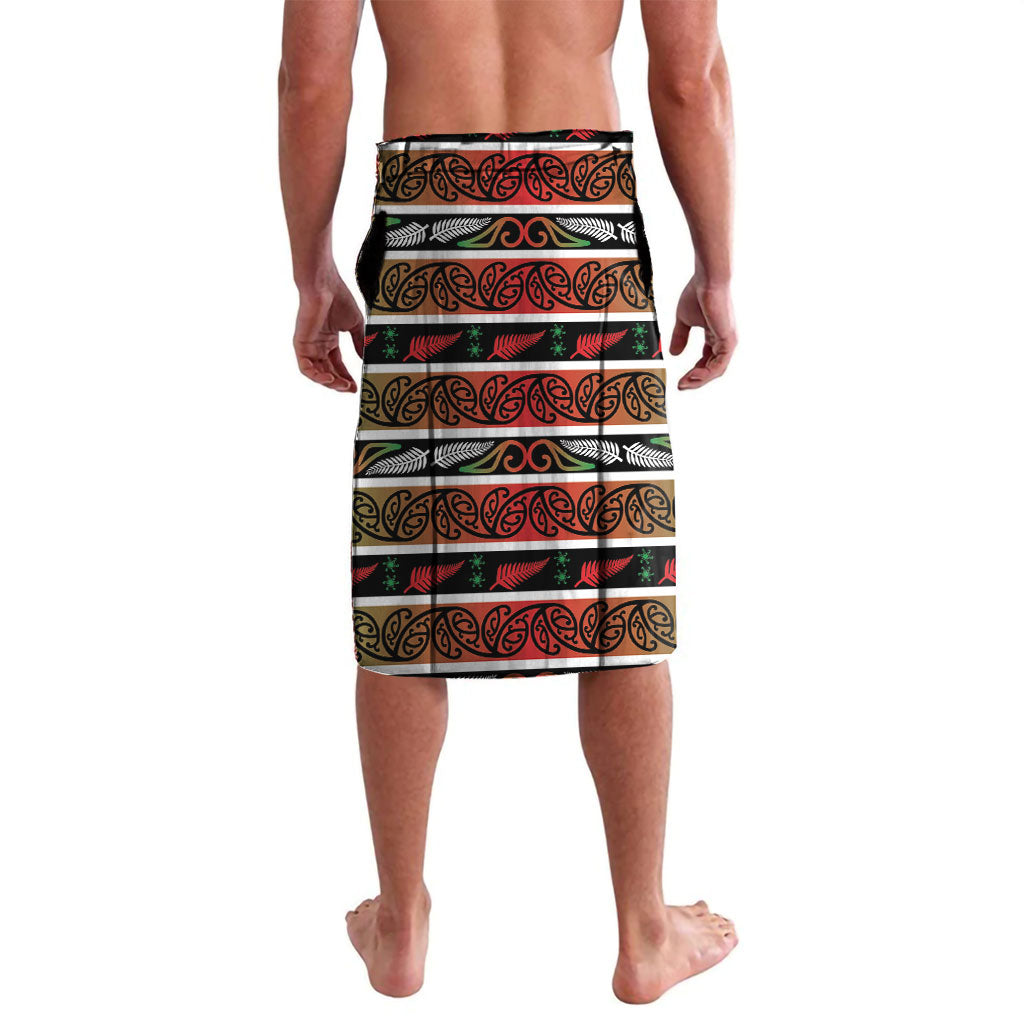 Personalised Ngai Tuhoe Aotearoa Meri Kirihimete Lavalava Maori Kiwi Bird Silver Fern Koru Pattern DT05 - Polynesian Pride