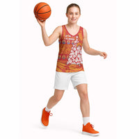 French Polynesia Christmas Basketball Jersey Seashell Xmas Tree Tribal Waves DT05 - Polynesian Pride